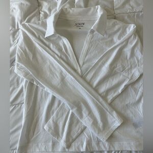 J. Crew Cotton Jersey Collared Pullover